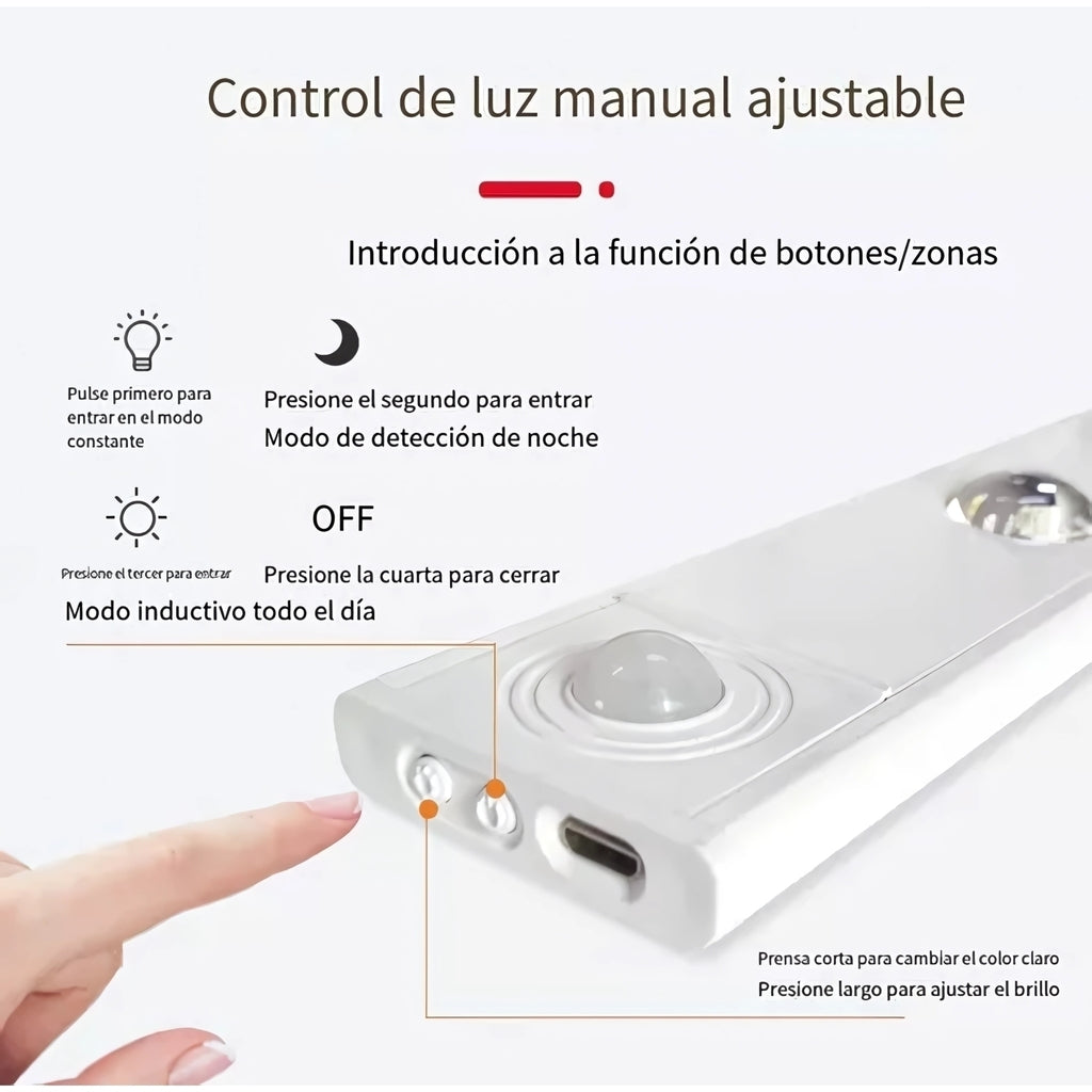 ¡PROMO 3X1! Barra Led con Sensor Movimiento 3 en 1