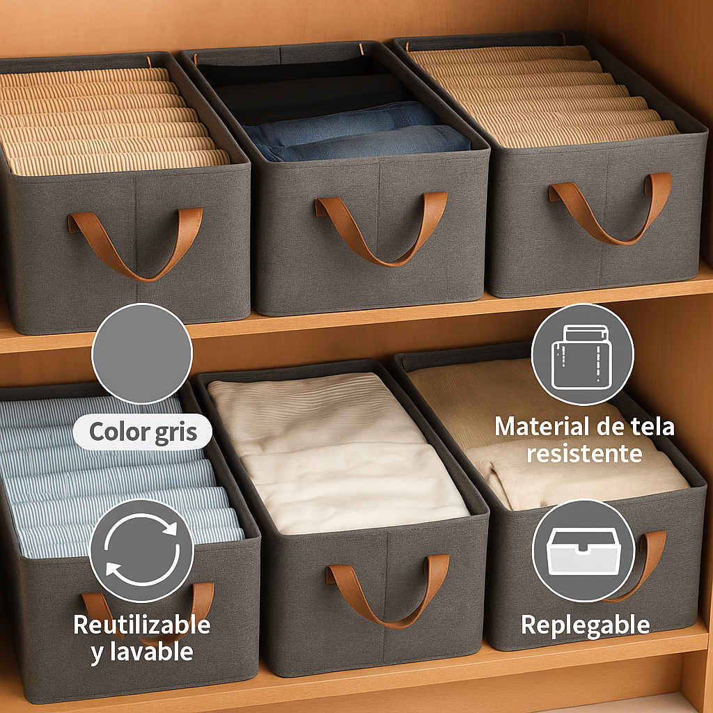 Organizadores de Ropa Plegables (Comprá 3 y lleváte 6)