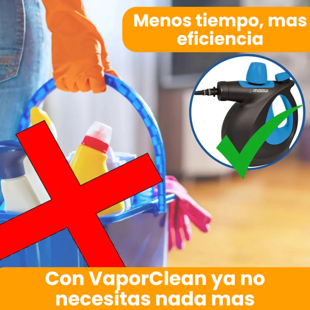 VaporClean - Limpiadora A Vapor Multiuso - 50% OFF SOLO POR HOY