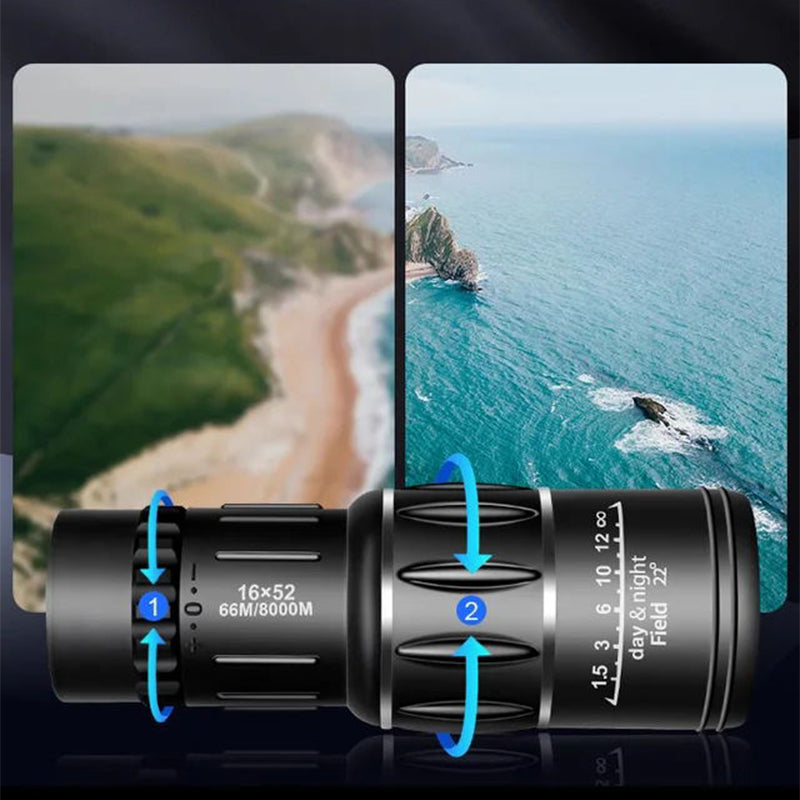 Monocular Portátil con Alta Potencia de Aumento - SNIPERX