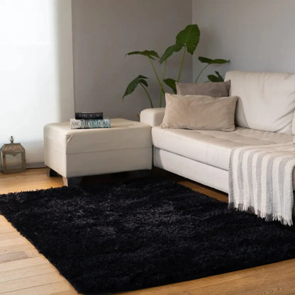 Alfombra Moderna Pelo Largo 1x1,5Mts + Humidificador difusor de aroma efecto FUEGO ¡DE REGALO!
