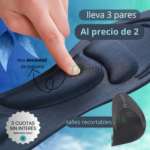promo: 3X2 pares de plantillas acolchonadas